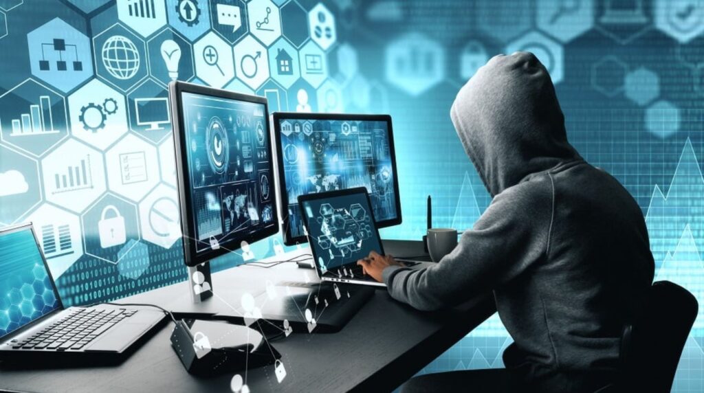 Professionals conducting ethical hacking and penetration testing for cybersecurity assessment.
